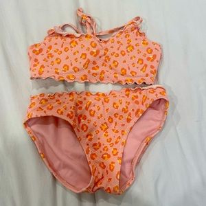 Target girls, cheetah prints, swimsuit, pink size large